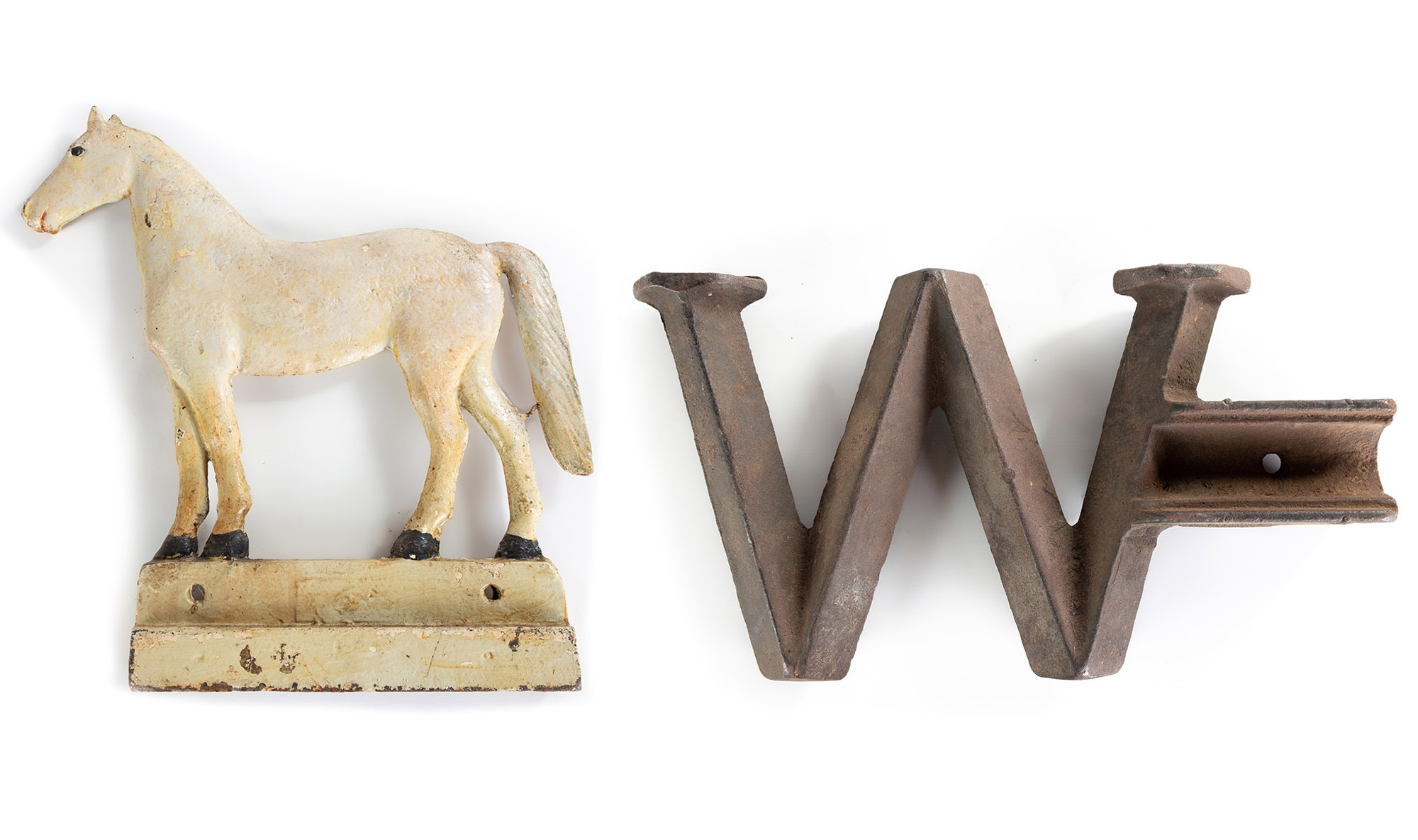 (2) 19TH CENTURY WINDMILL WEIGHTS