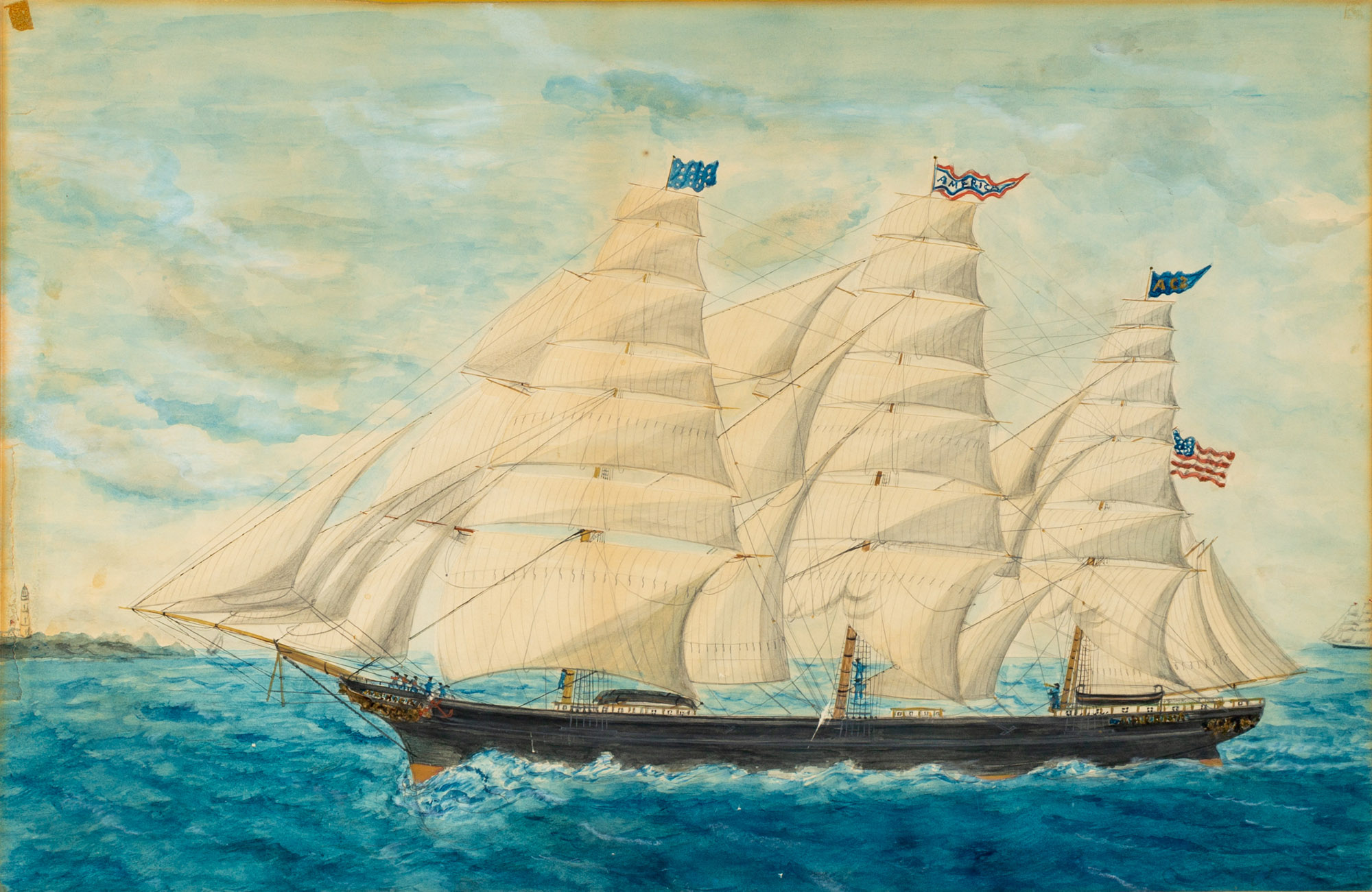 19TH CENTURY AMERICAN SHIP PAINTING