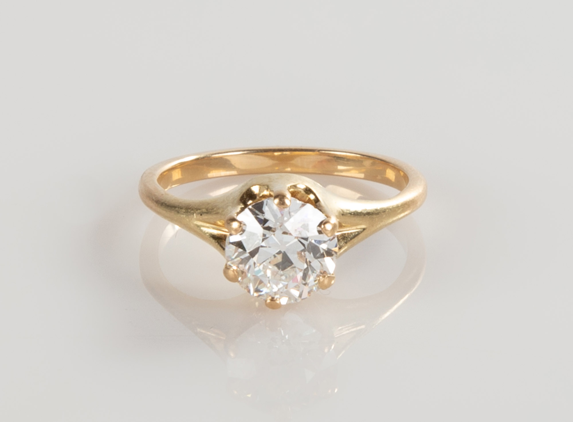 LADY'S 14K GOLD AND 1.5 CT. DIAMOND