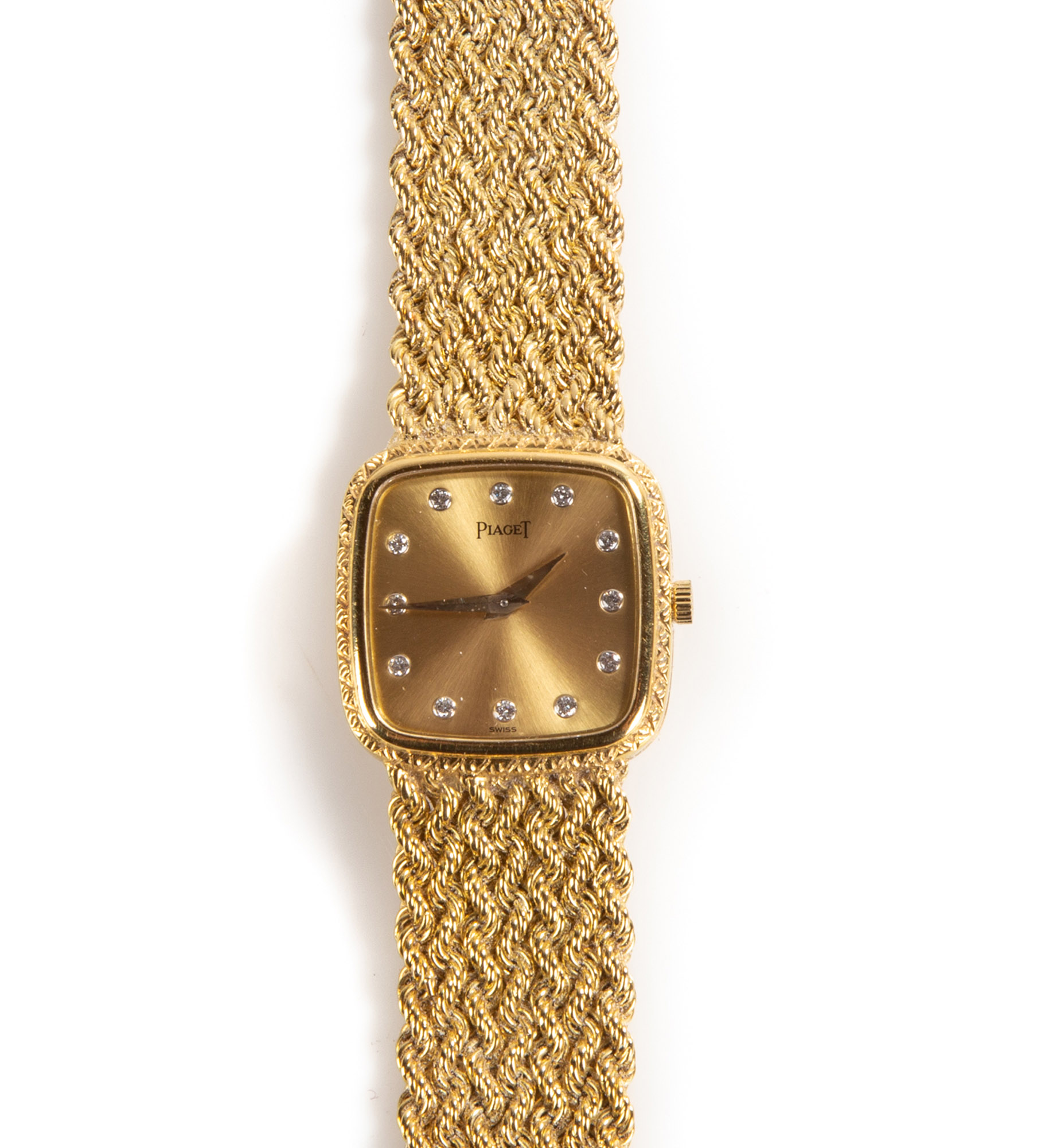 LADYS PIAGET 18K GOLD & DIAMOND WATCH