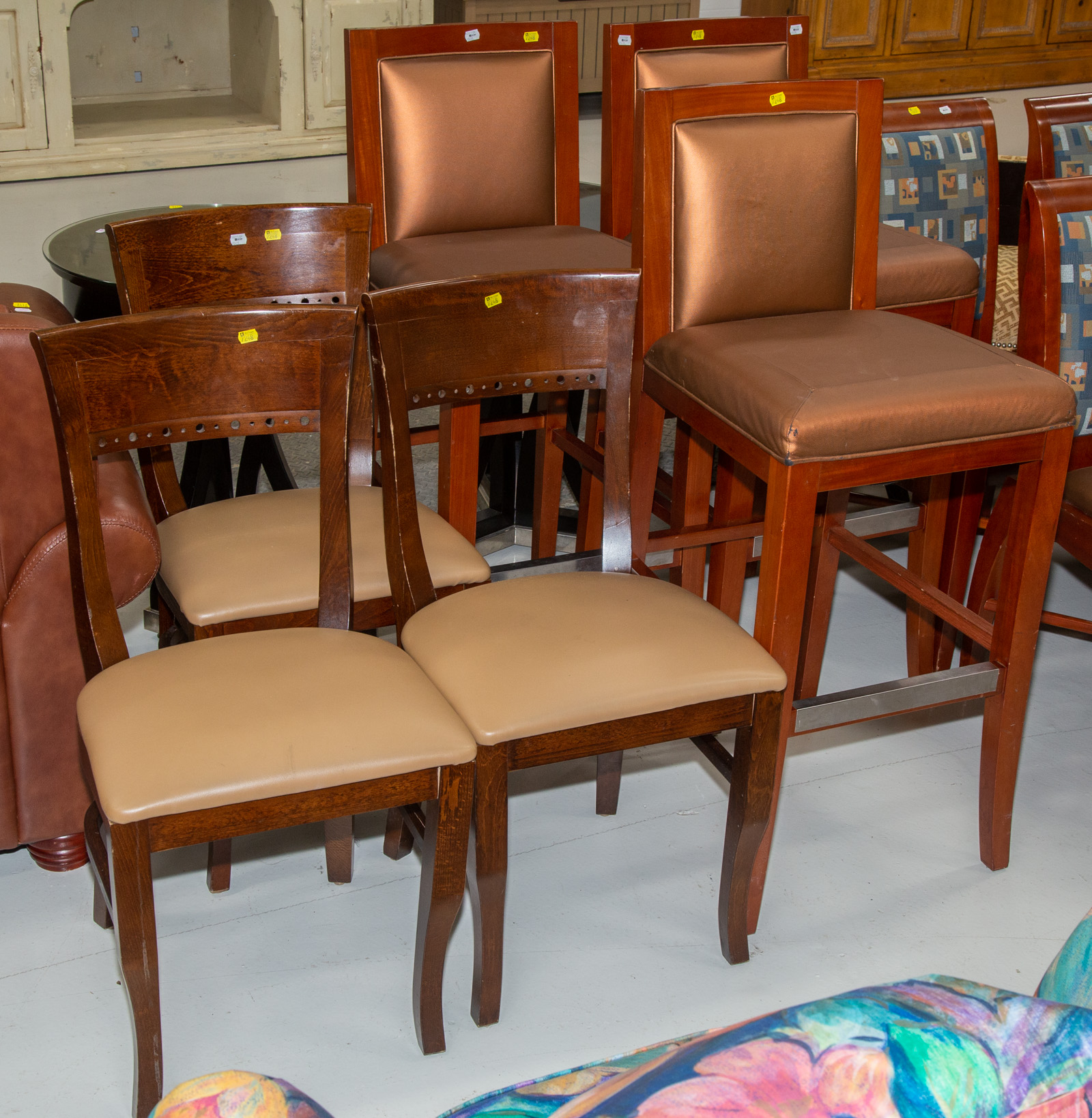 SIX CONTEMPORARY CHAIRS Comprising