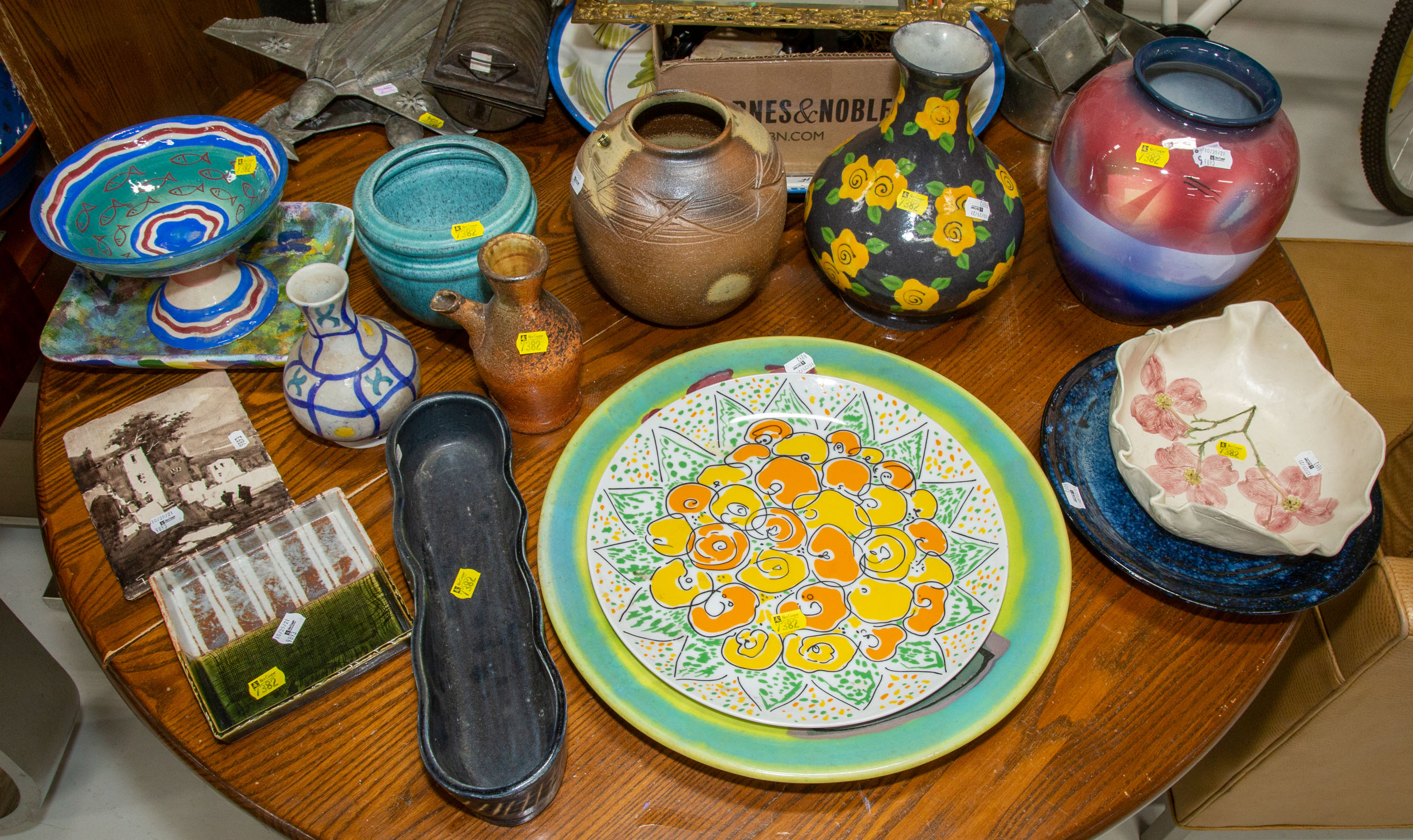 A LARGE SELECTION OF ART POTTERY Includes