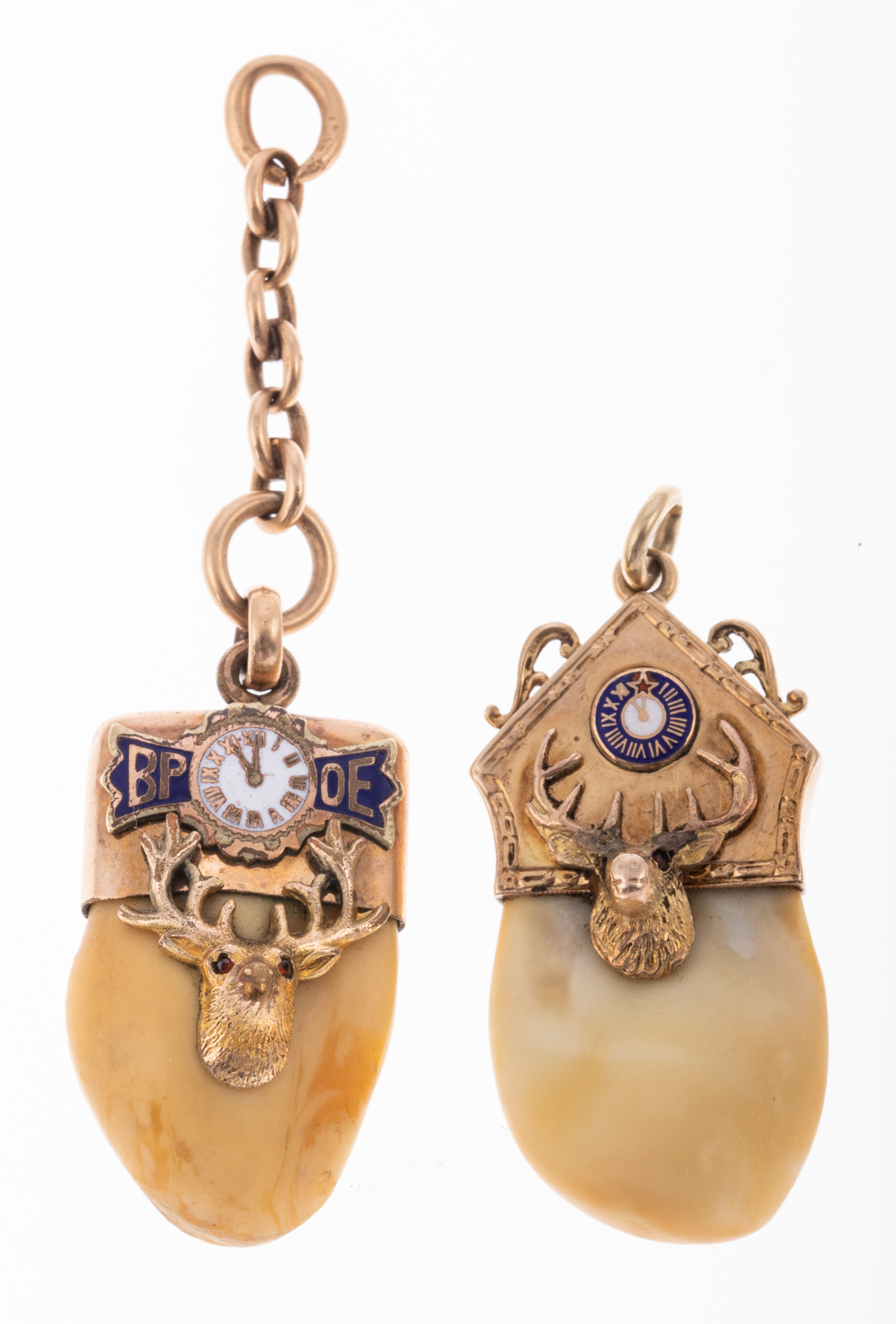 ELKS TOOTH PENDANT B.P.O.E. Two