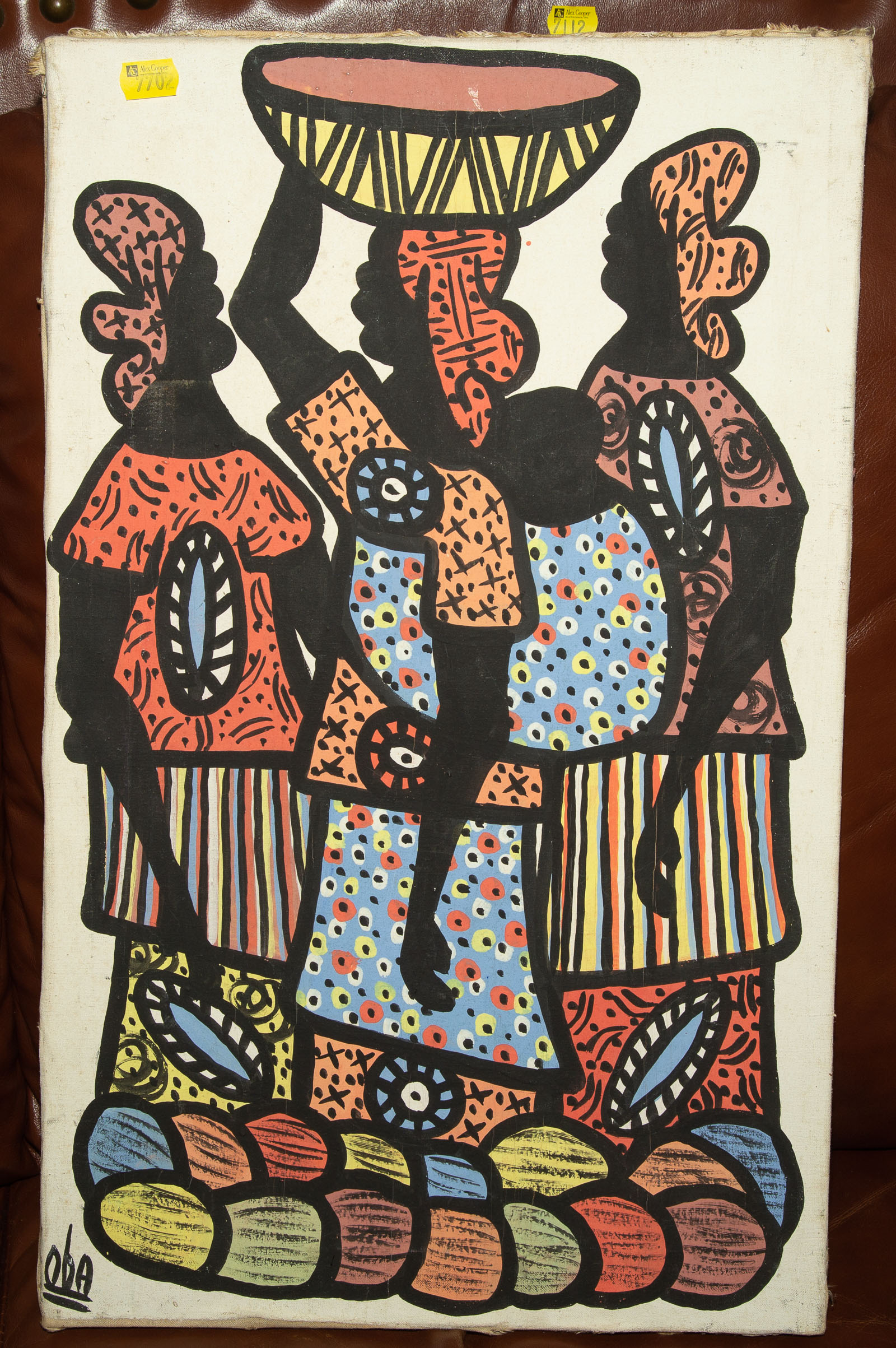 IMAGE OF THREE AFRICAN WOMEN Unframed.