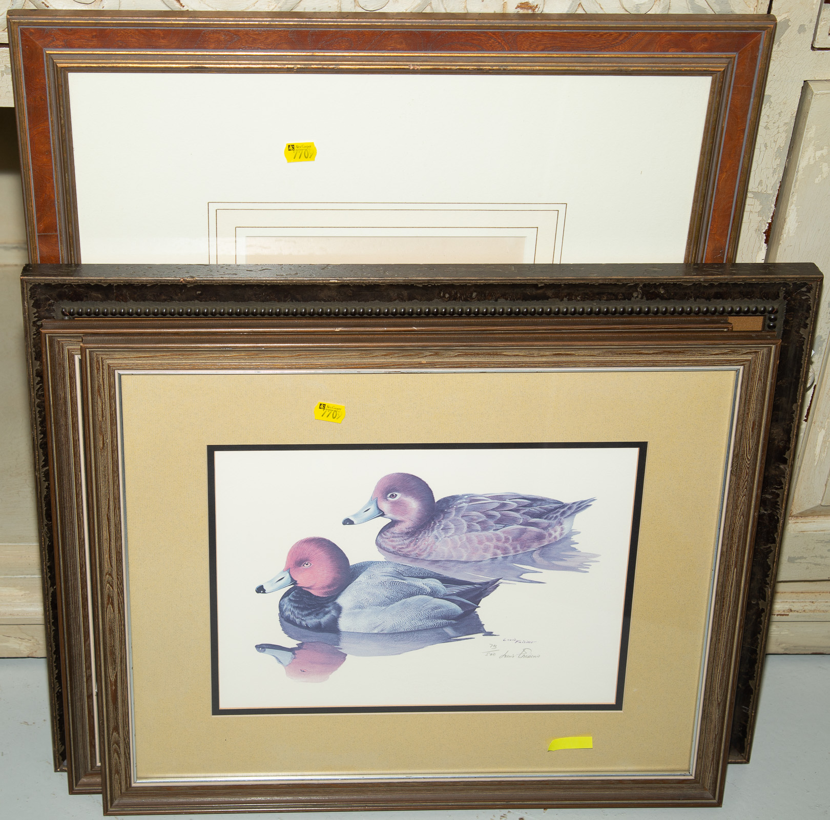 FOUR FRAMED PRINTS Including two