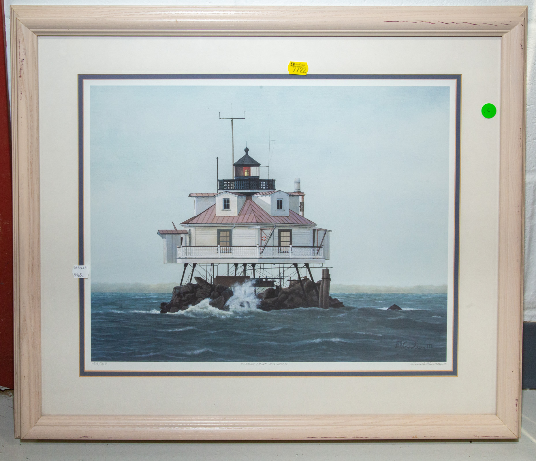 THOMAS POINT LIGHTHOUSE PRINT Signed  289845