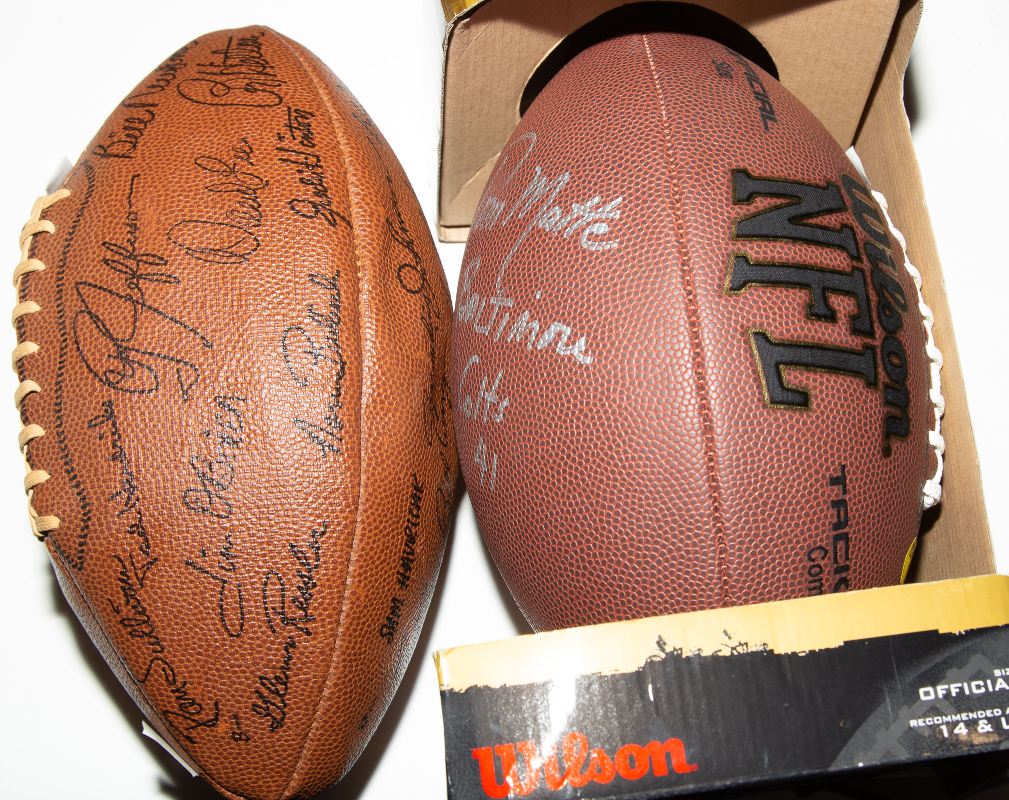 TOM MATTE SIGNED WILSON FOOTBALL