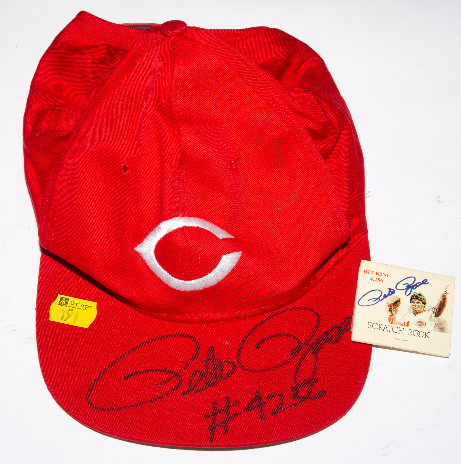 PETE ROSE SIGNED REDS CAP Signed 2898bd