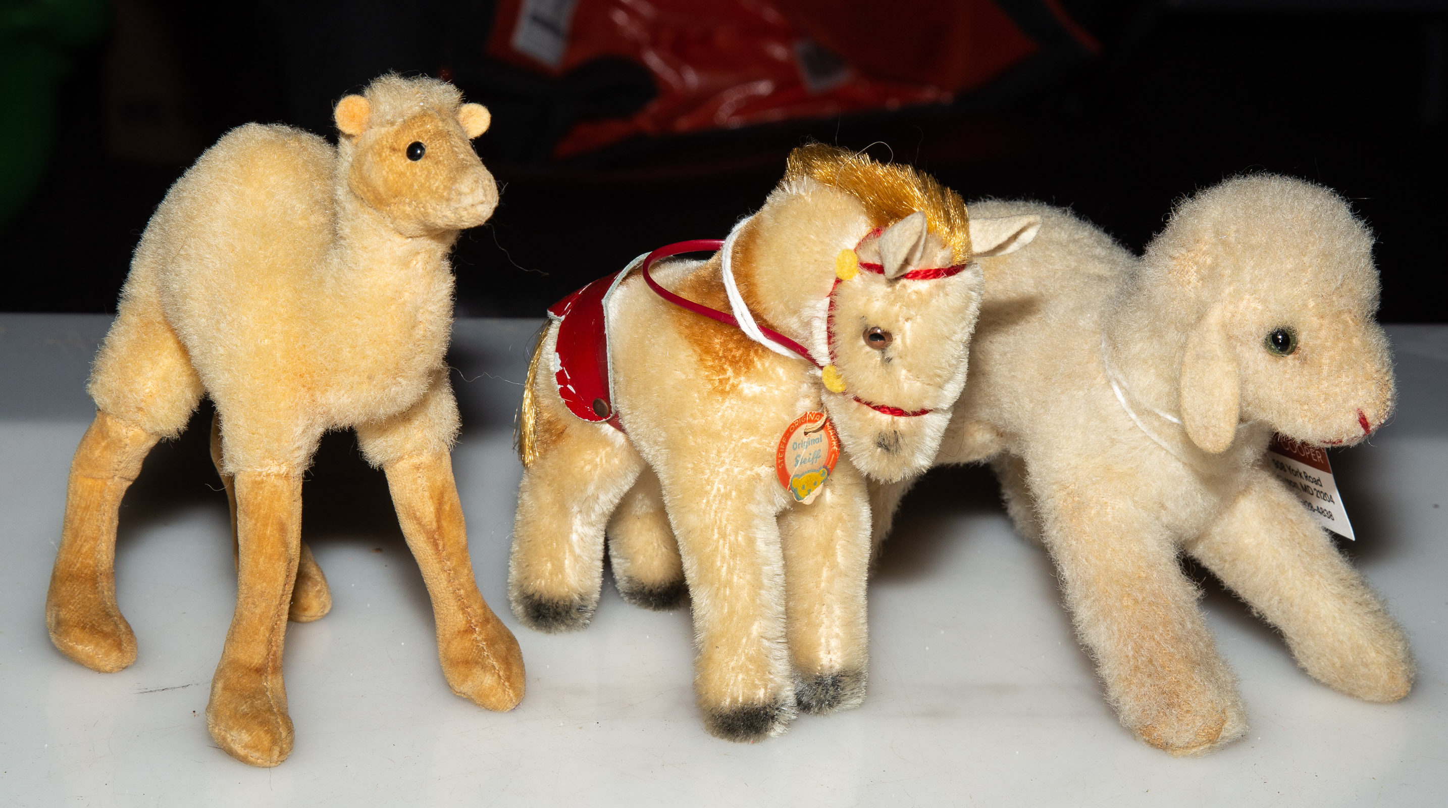 THREE STEIFF PLUSH ANIMALS Includes