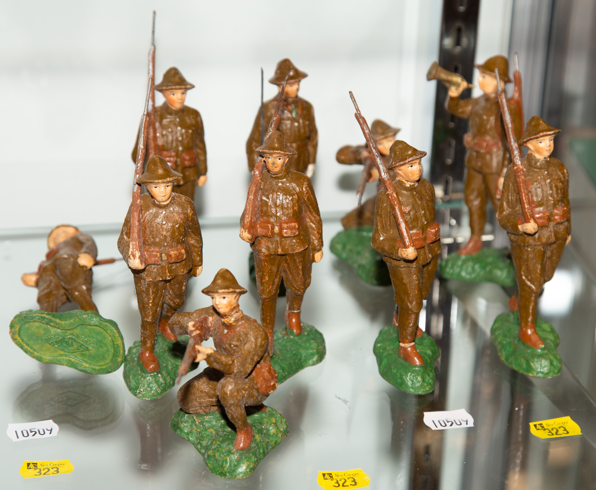 10 TRICO PAINTED COMPOSITION WWI DOUGHBOYS