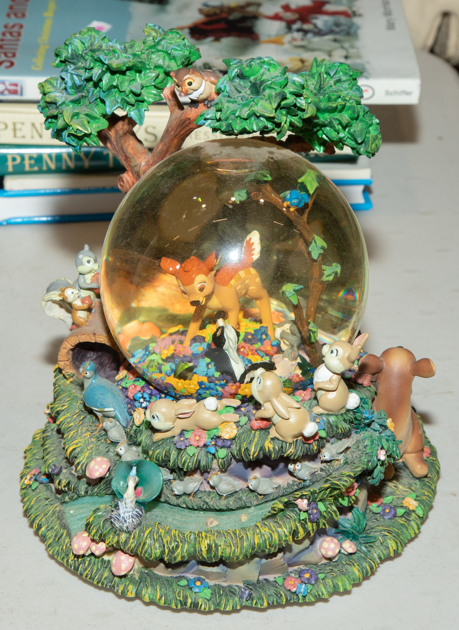 DISNEY BAMBI MUSICAL SNOW GLOBE 289a40