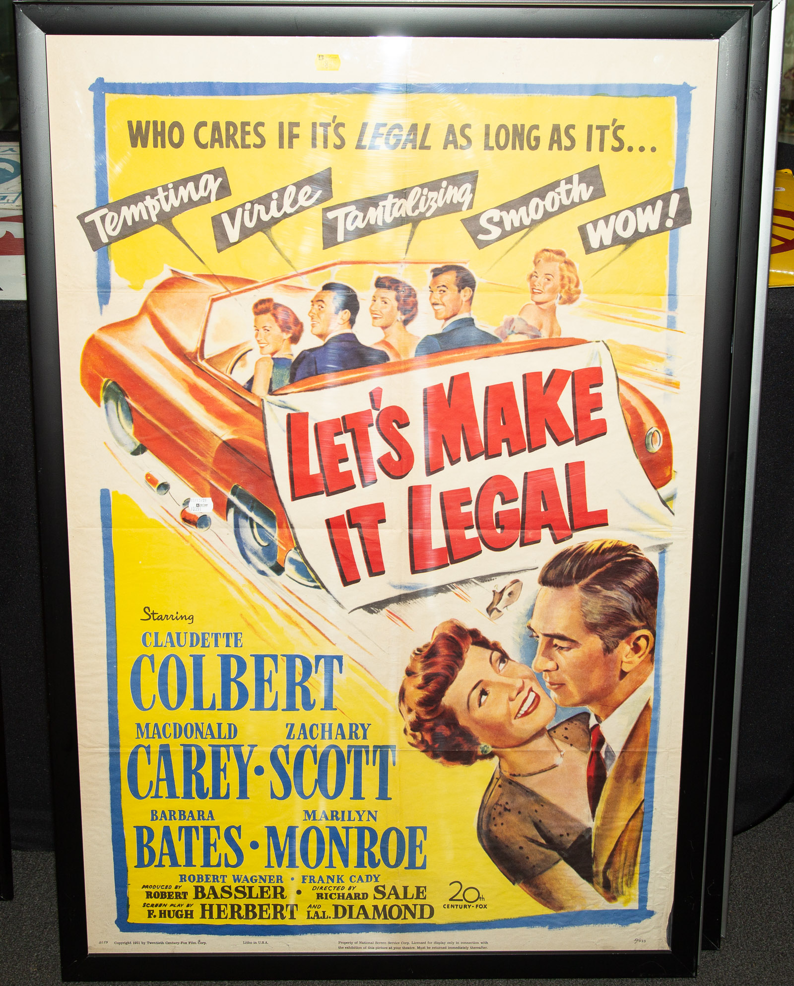 LETS MAKE IT LEGAL MOVIE POSTER 1951;