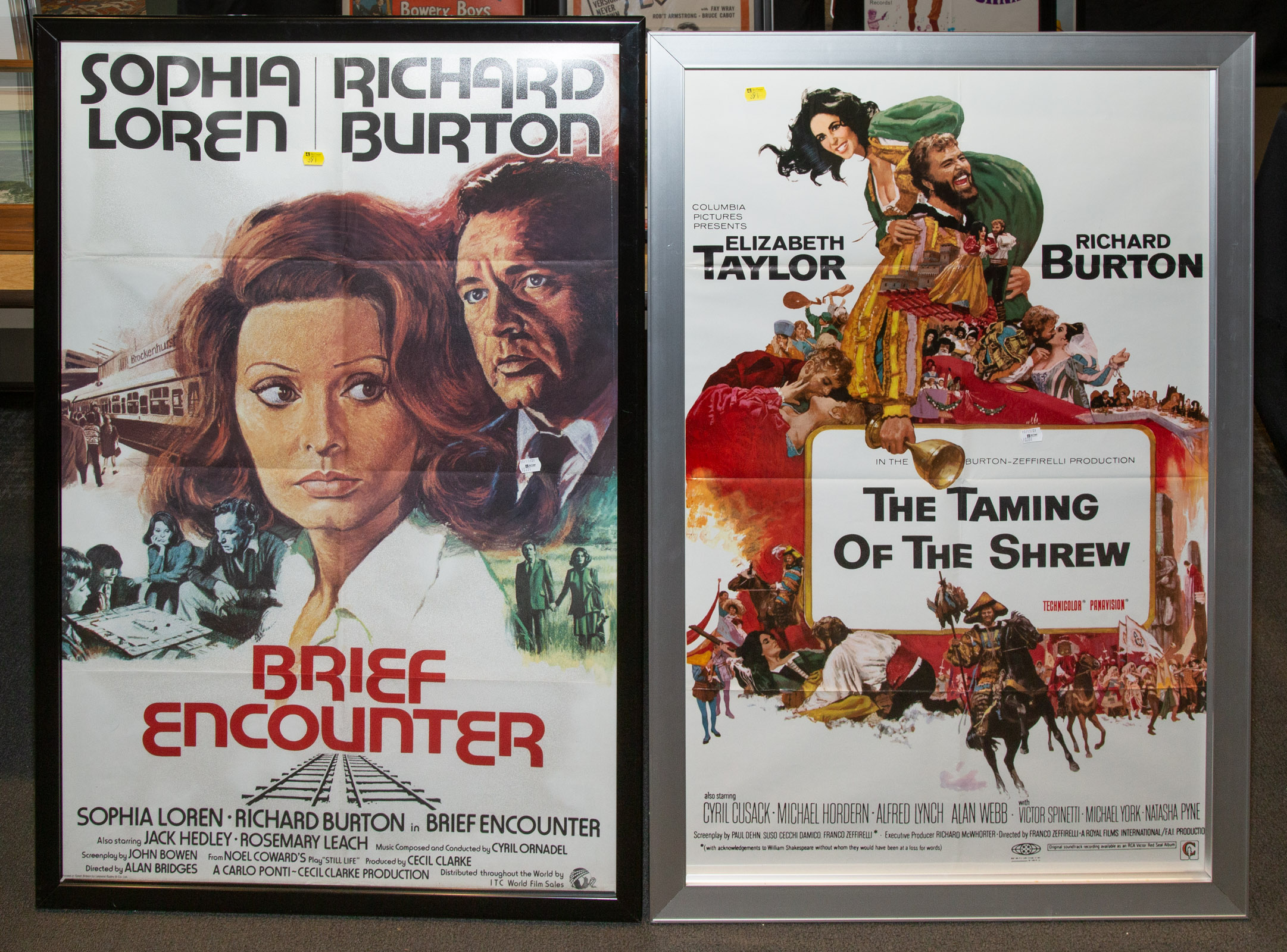 TWO RICHARD BURTON MOVIE POSTERS Brief