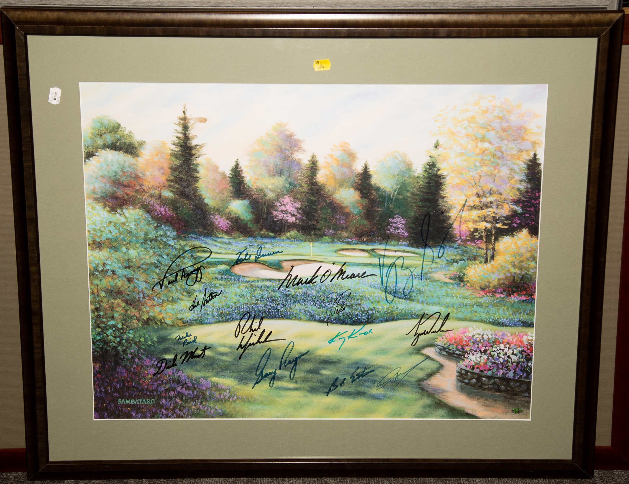 AUGUSTA NATIONAL GREEN AUTOGRAPHED