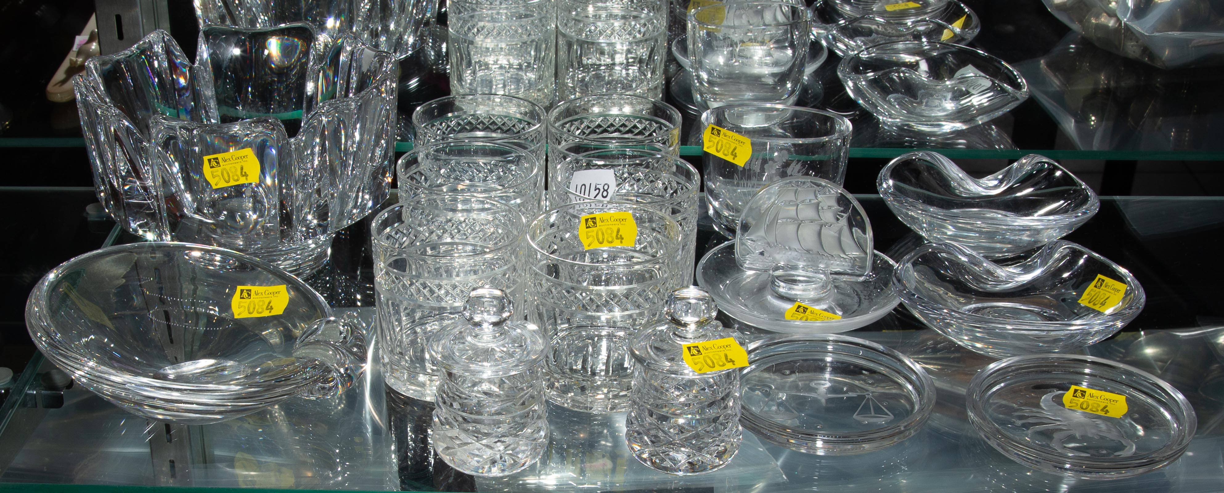 ASSORTED GLASS ITEMS Includes Orrefors  289abc