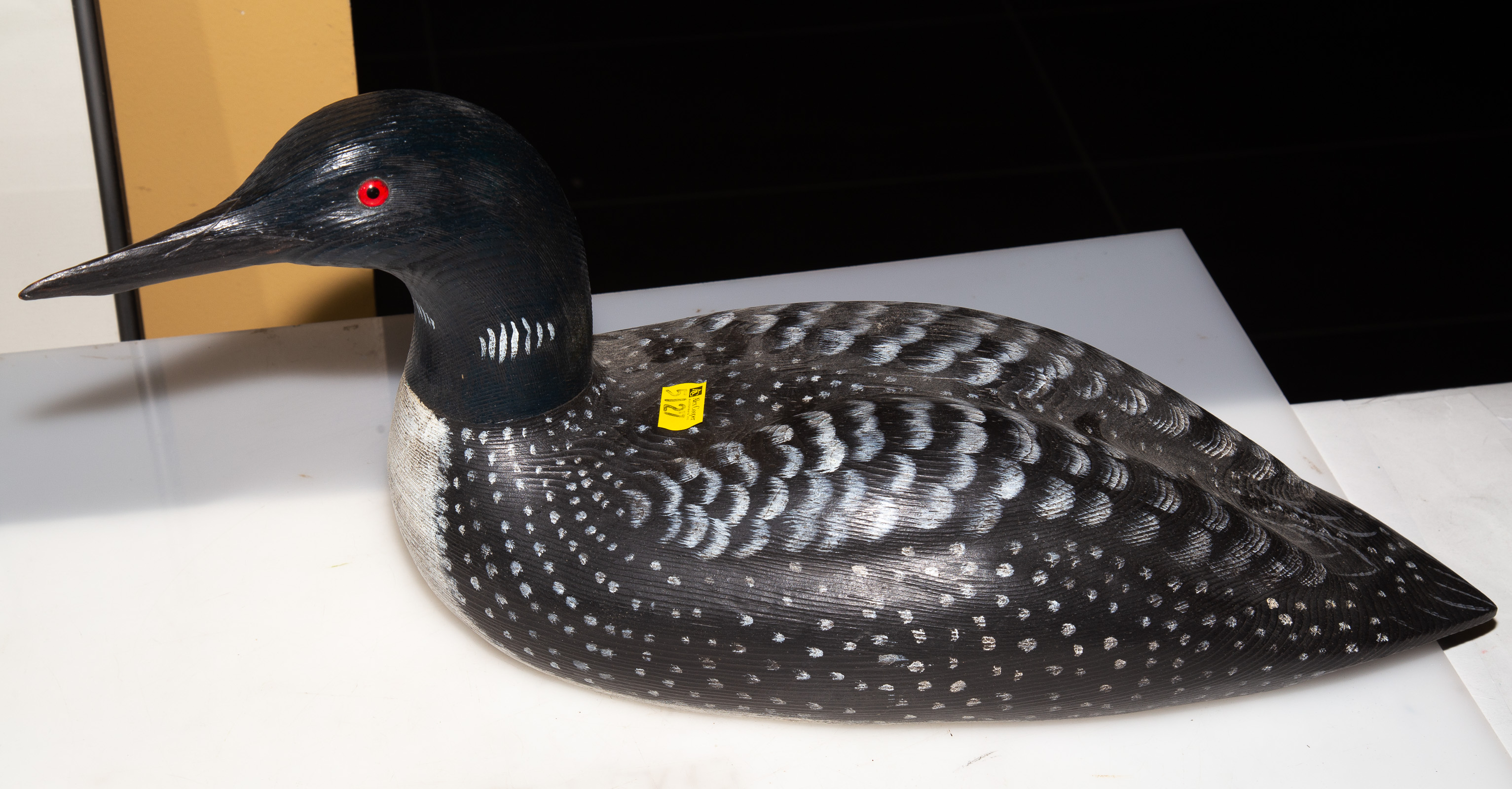 WILLIAM VEASEY CARVED LOON Signed 289b2c