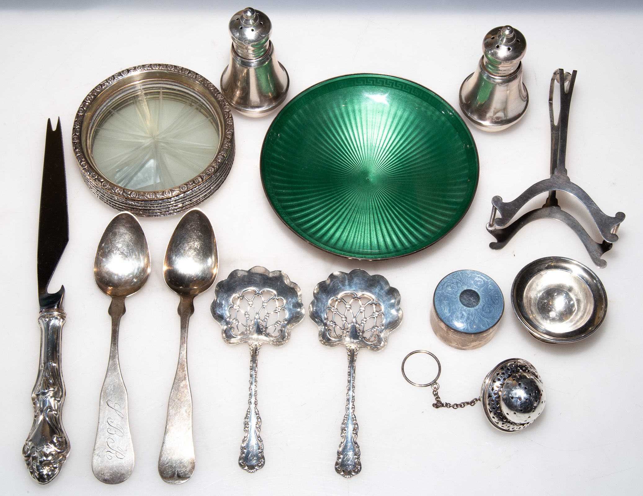 COLLECTION STERLING TABLE ITEMS