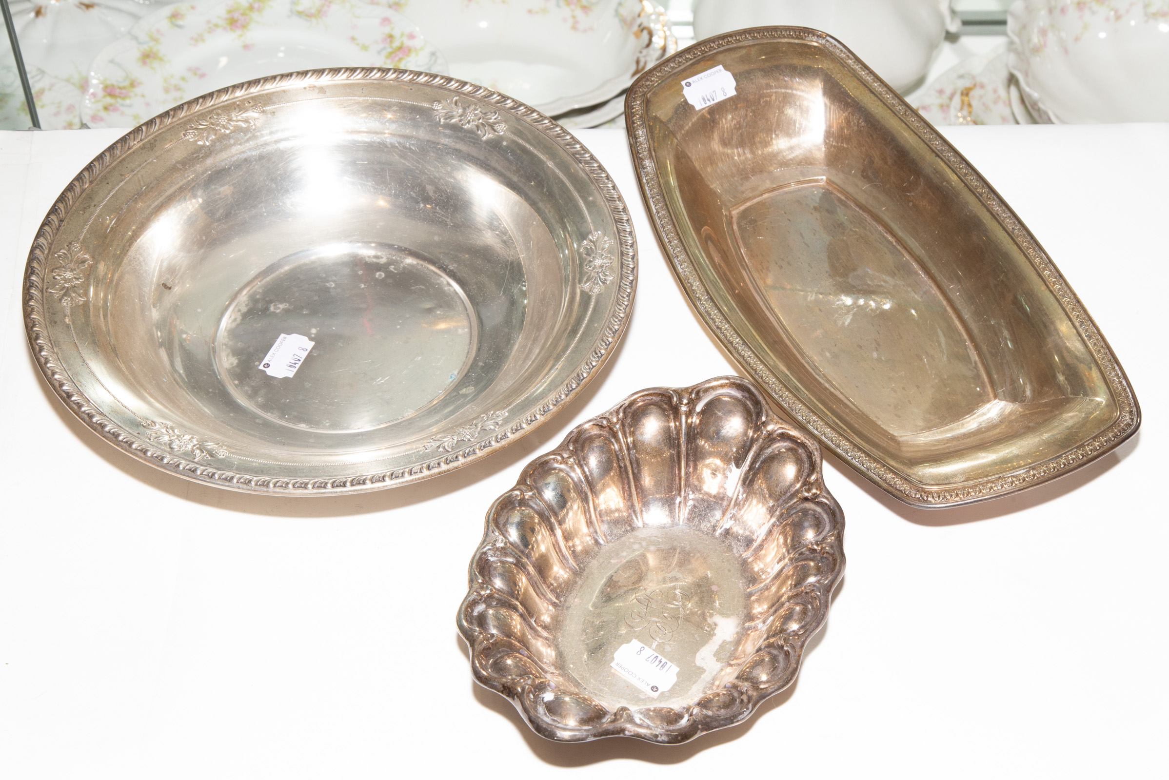 THREE PIECES STERLING HOLLOWWARE 289bba