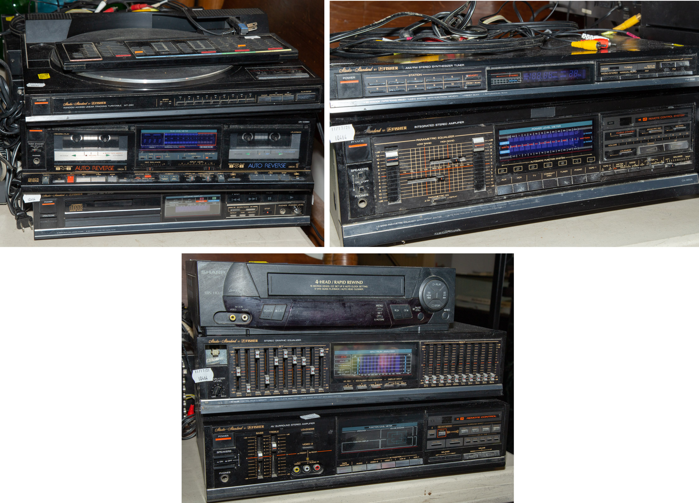 FISHER RACK STEREO SYSTEMS Includes