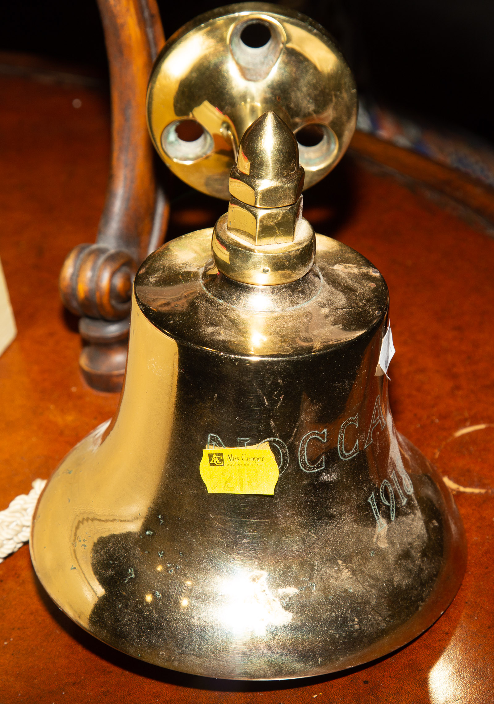 SMALL BRASS SHIPS BELL Bell marked 289c6b