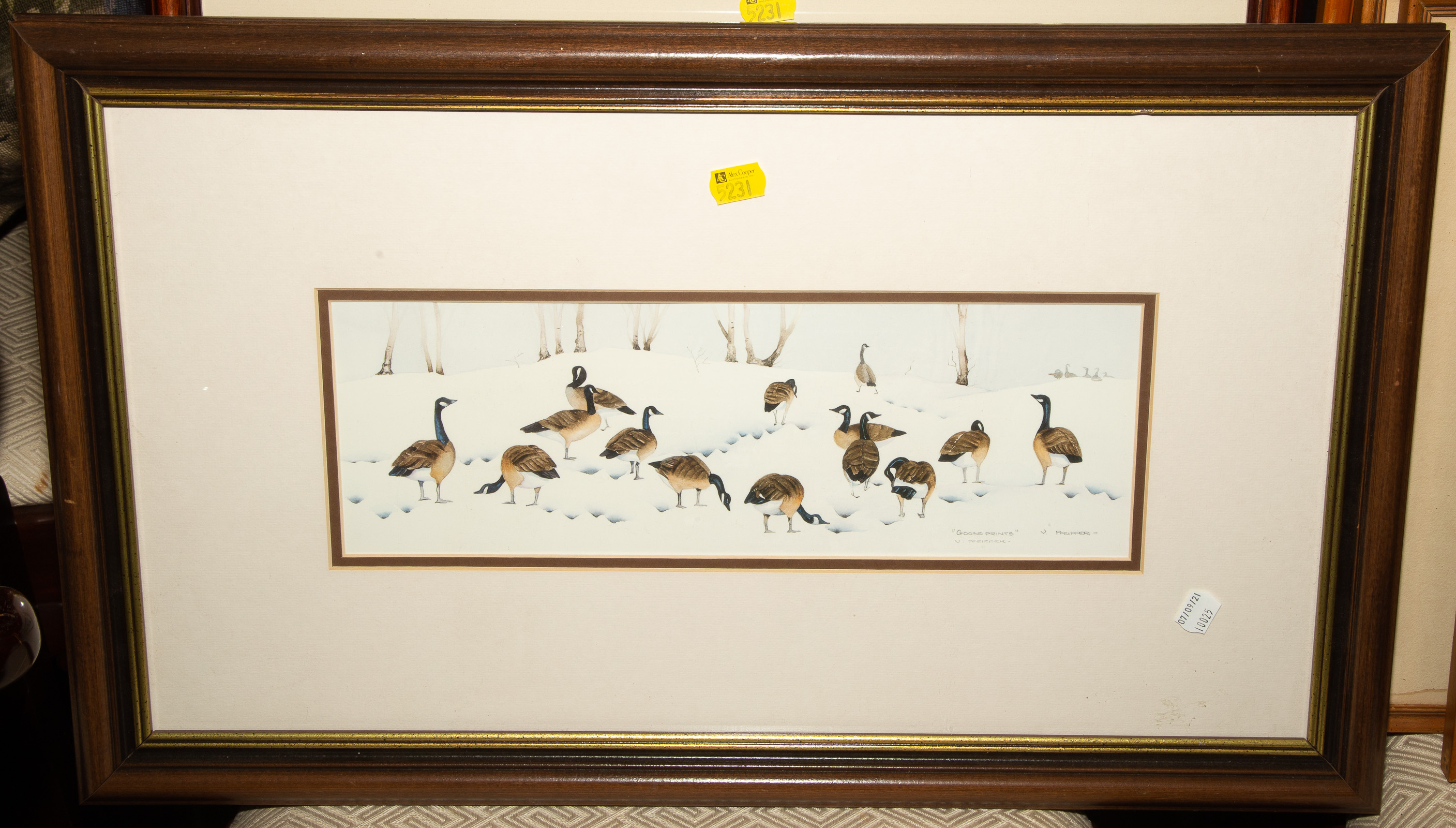 FOUR FRAMED DUCK & GOOSE RELATED