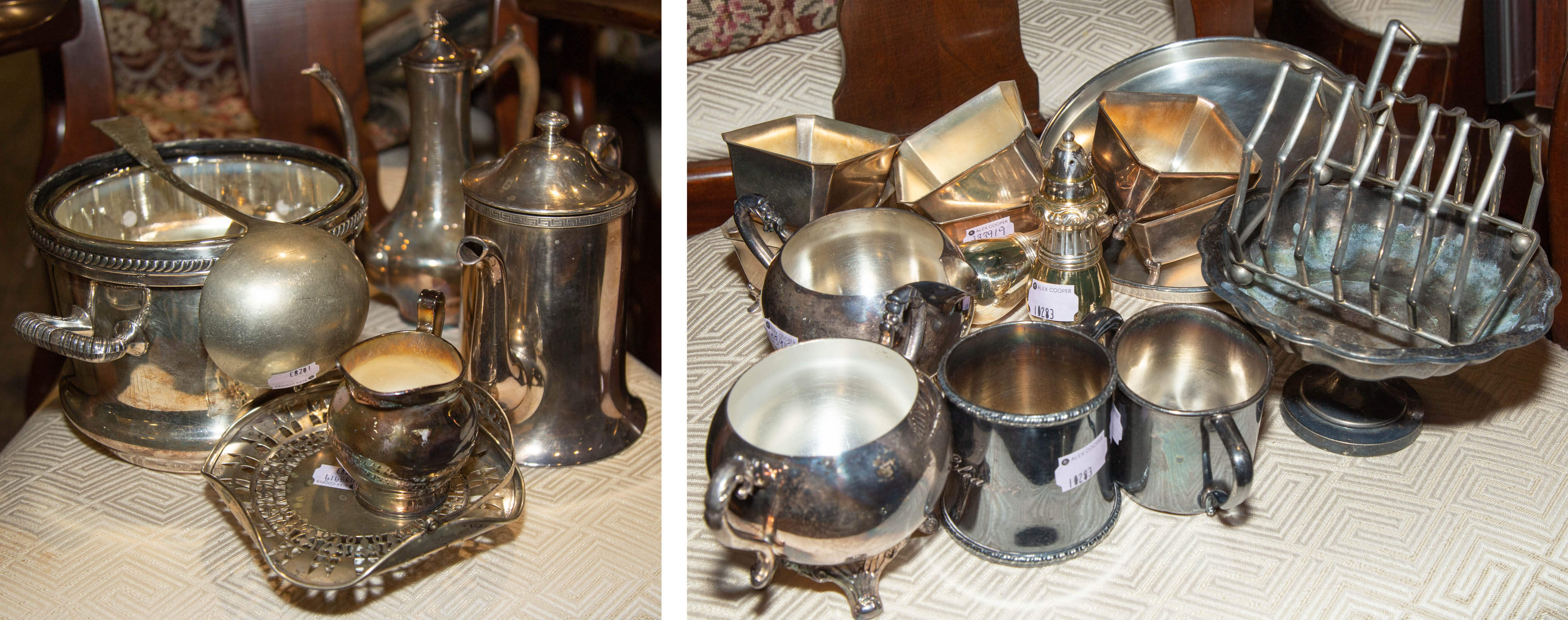 GROUP OF SILVER PLATED HOLLOWWARE 289c78