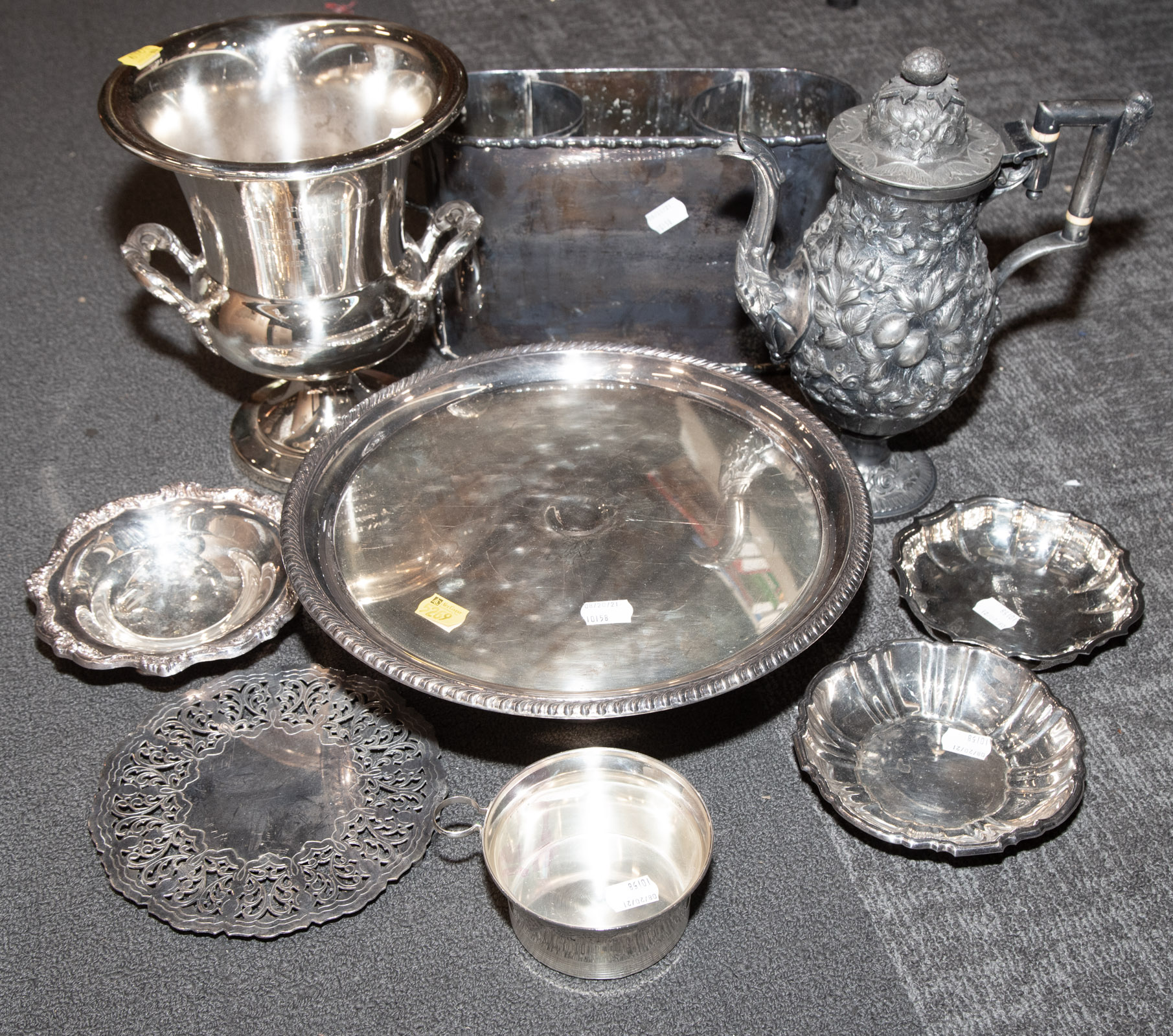 TWO BOXES OF ASSORTED SILVER PLATED