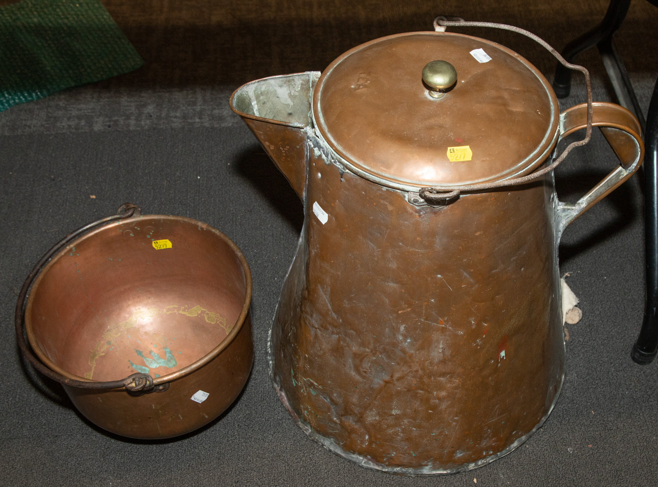 COPPER COOKING POT & XL COPPER