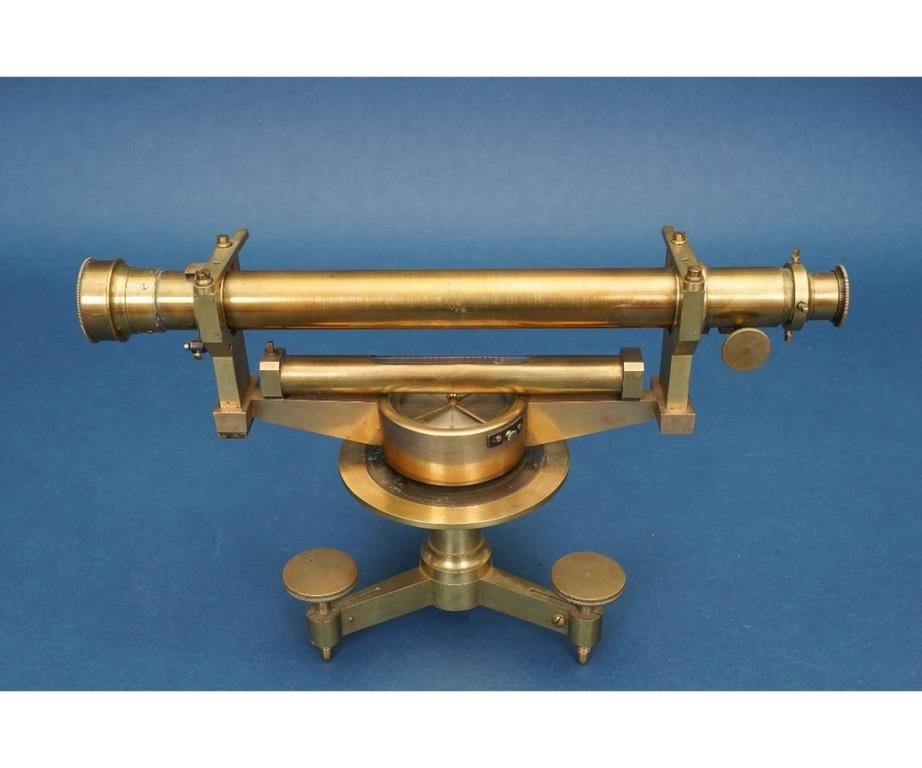 Brass surveyors wye level, 20th