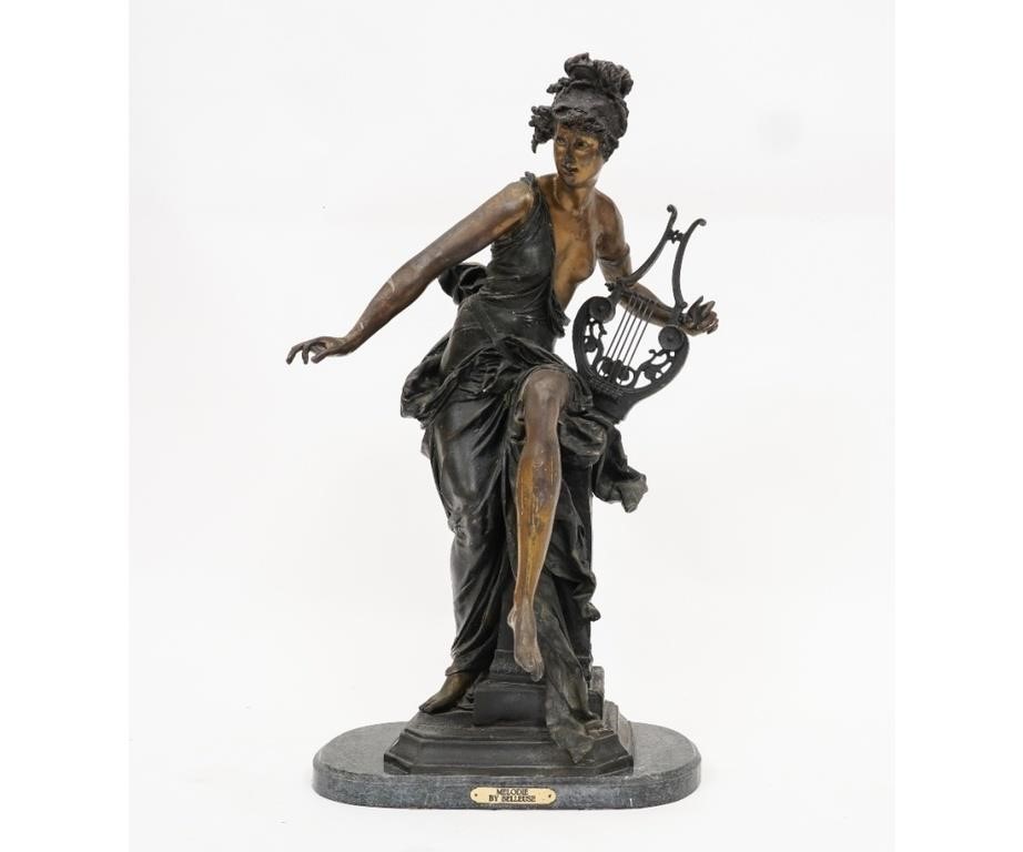 French bronze statue of "Melodie"