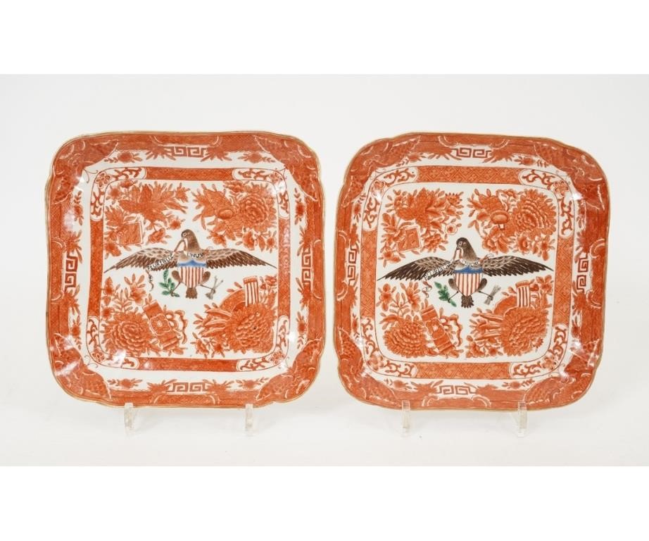 Pair of Chinese Export orange Fitzhugh 289e7e