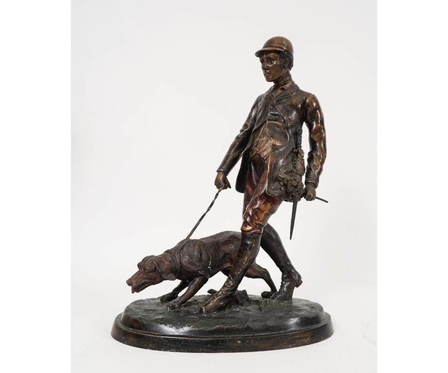Large French bronze hunter and 289e8b