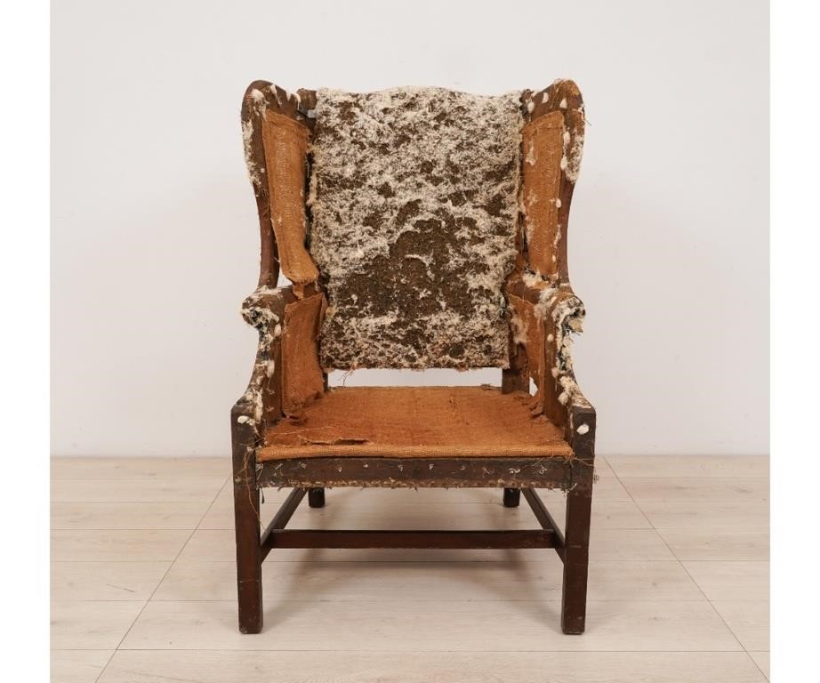 Georgian mahogany wing chair circa 289e93