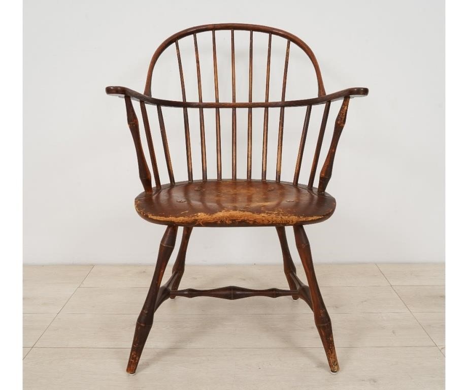 Windsor sack back armchair, circa