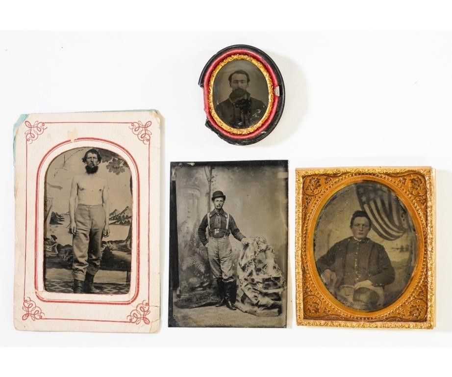Four Civil War tin types to include