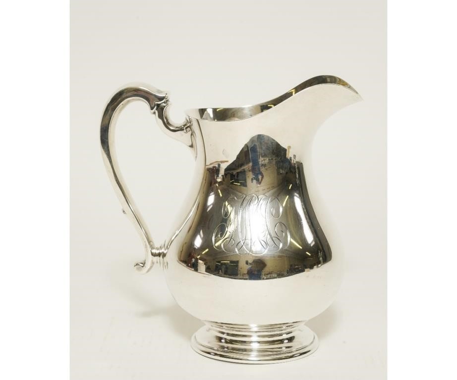 Four pint sterling silver water pitcher