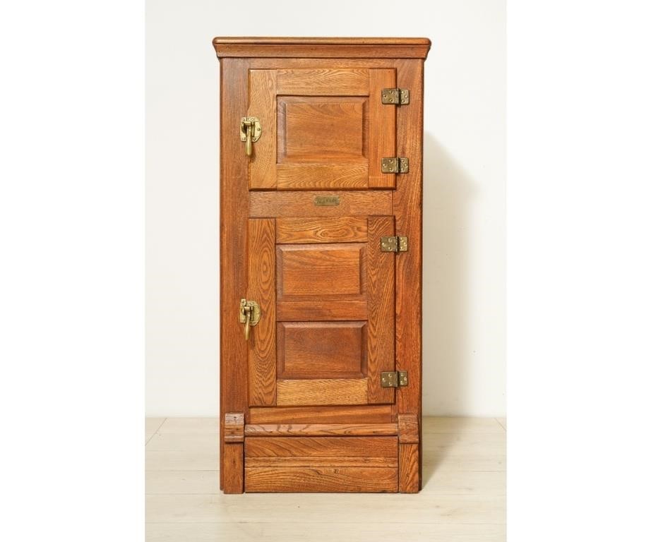 Koldair oak ice box, circa 1910.
47.5"h