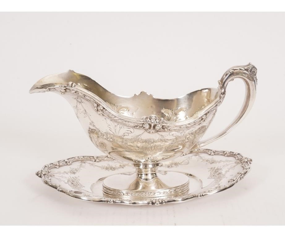 Important sterling silver gravy 289f36