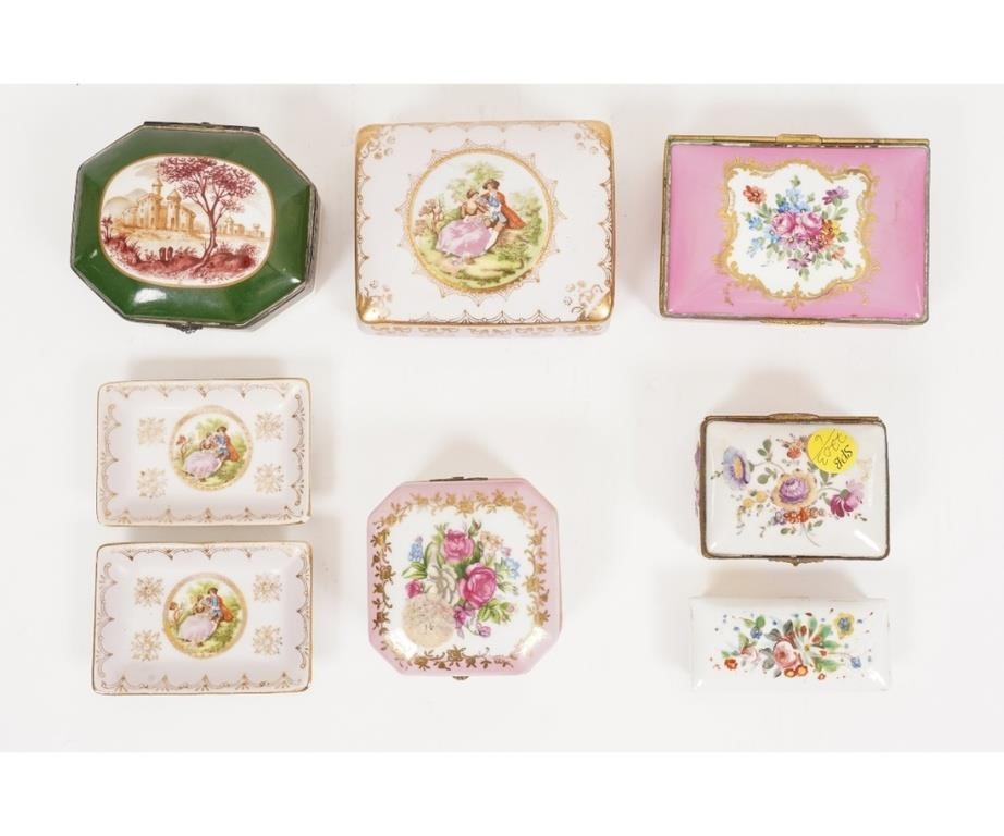 Porcelain dresser boxes Dresden  289f43