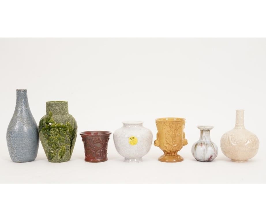 Seven ceramic pottery vases of 289f66