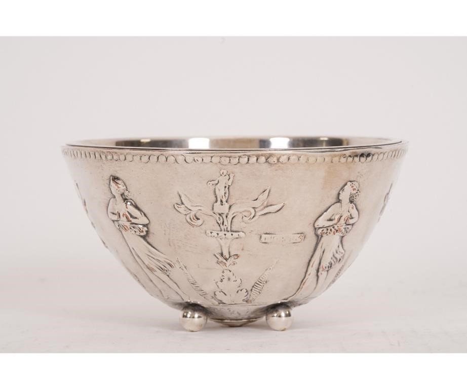 J.E. Caldwell silverplated bowl, removeable