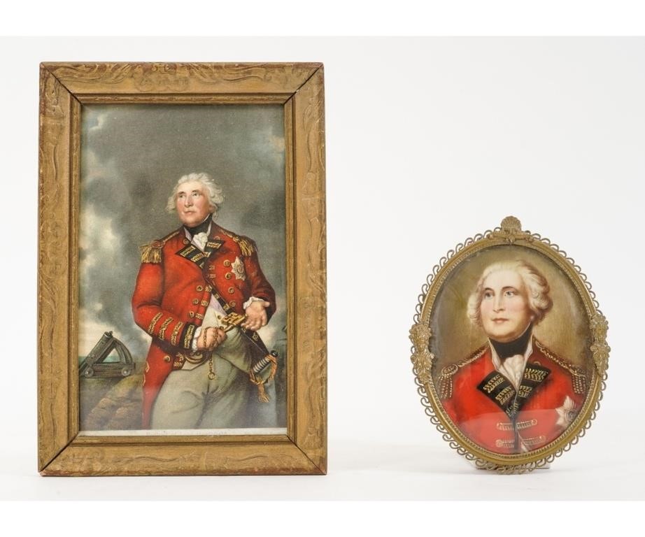 Miniature oval portrait of George