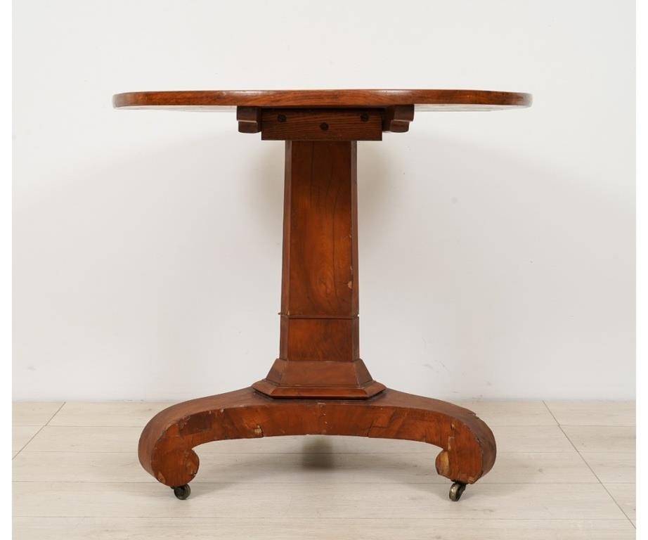 Biedermeier fruitwood tea table