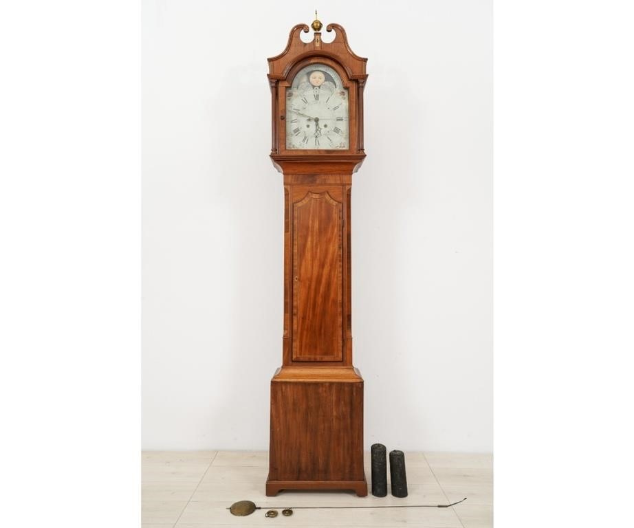 Mahogany tall case clock with 8 day 28a02d