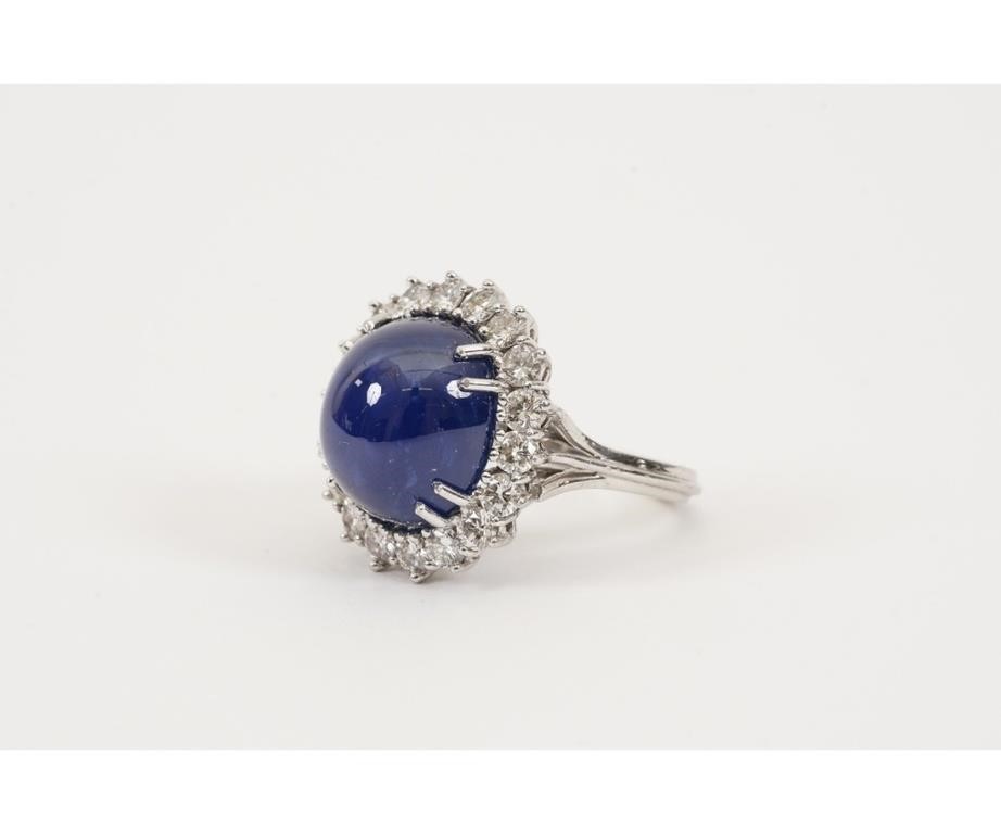 Ladies cabochon natural sapphire 28a061