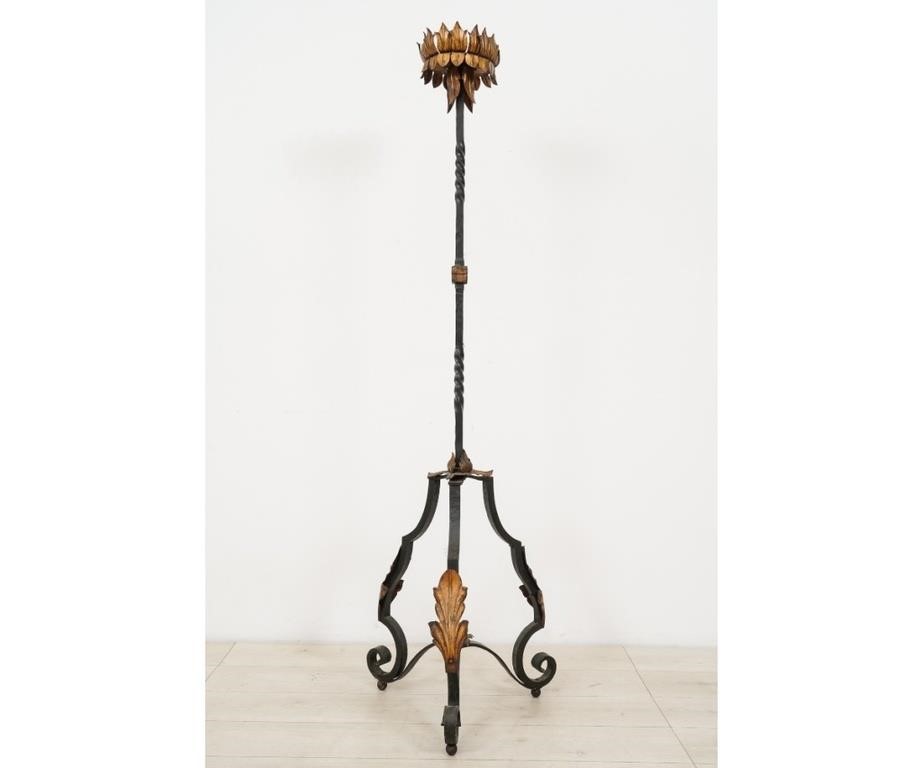 Large wrought iron torchere with 28a0cf