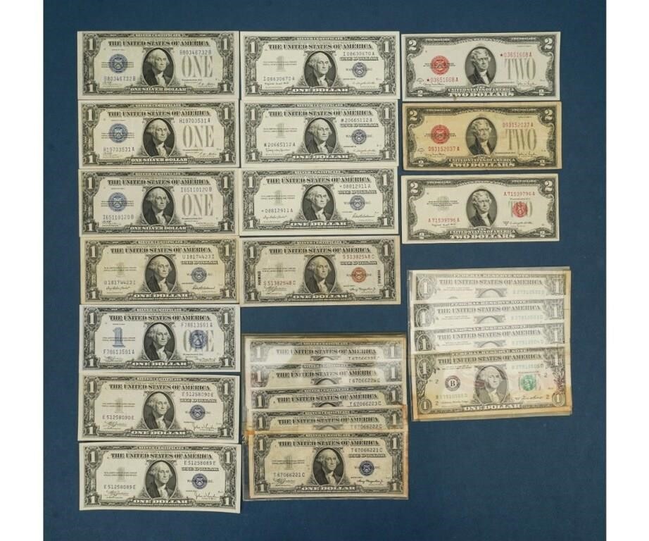 One dollar silver certificates