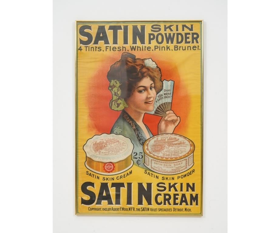 Framed and matted Satin Skin Powder