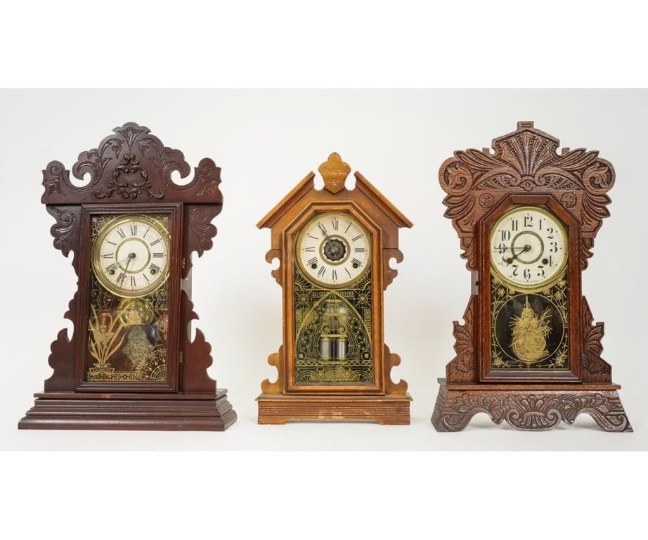 Three mantel clocks by Welsh, Ansonia