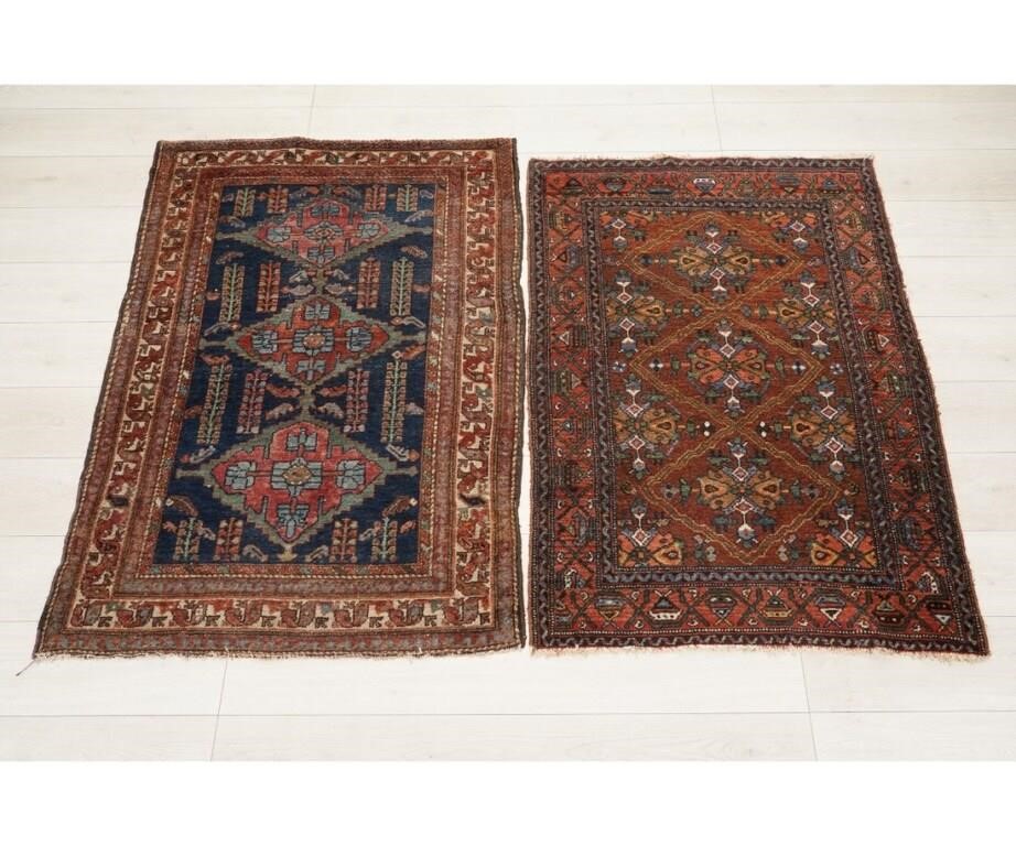 Two Hamadan hall carpets with overall 28a2ae